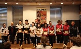 Gruppo degli atleti premiati