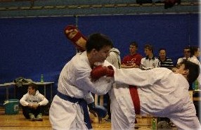 Atleta durante la tecnica