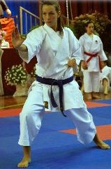 Alessandra Melchiori durante il kata