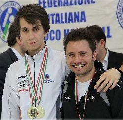 Federico Bergonzini alla premiazione