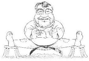 Caricatura del maestro Conforti