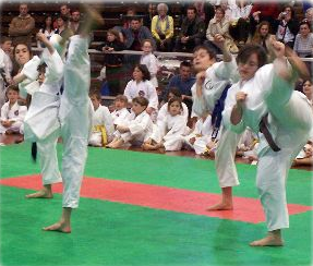 Squadra atleti durante la gara