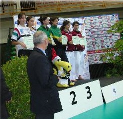 Premiazione della prova libera con Bunkai