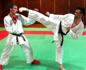 Johann Haller in allenamento con Federico Sciscio