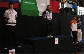 Federico Bergonzini sul podio