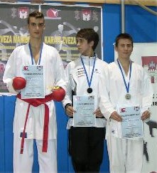 Federico Bergonzini alla premiazione