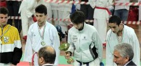 Federico Bergonzini alla premiazione