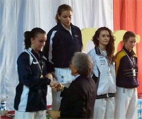 Laura Di Lernia alla premiazione