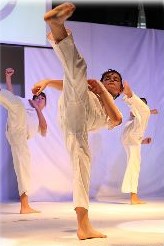 Dimostrazione Karate in fiera a Bolzano