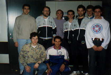 Billy Wallace con il Team agonistico bolzanino nella gara internazionale in Danimarca